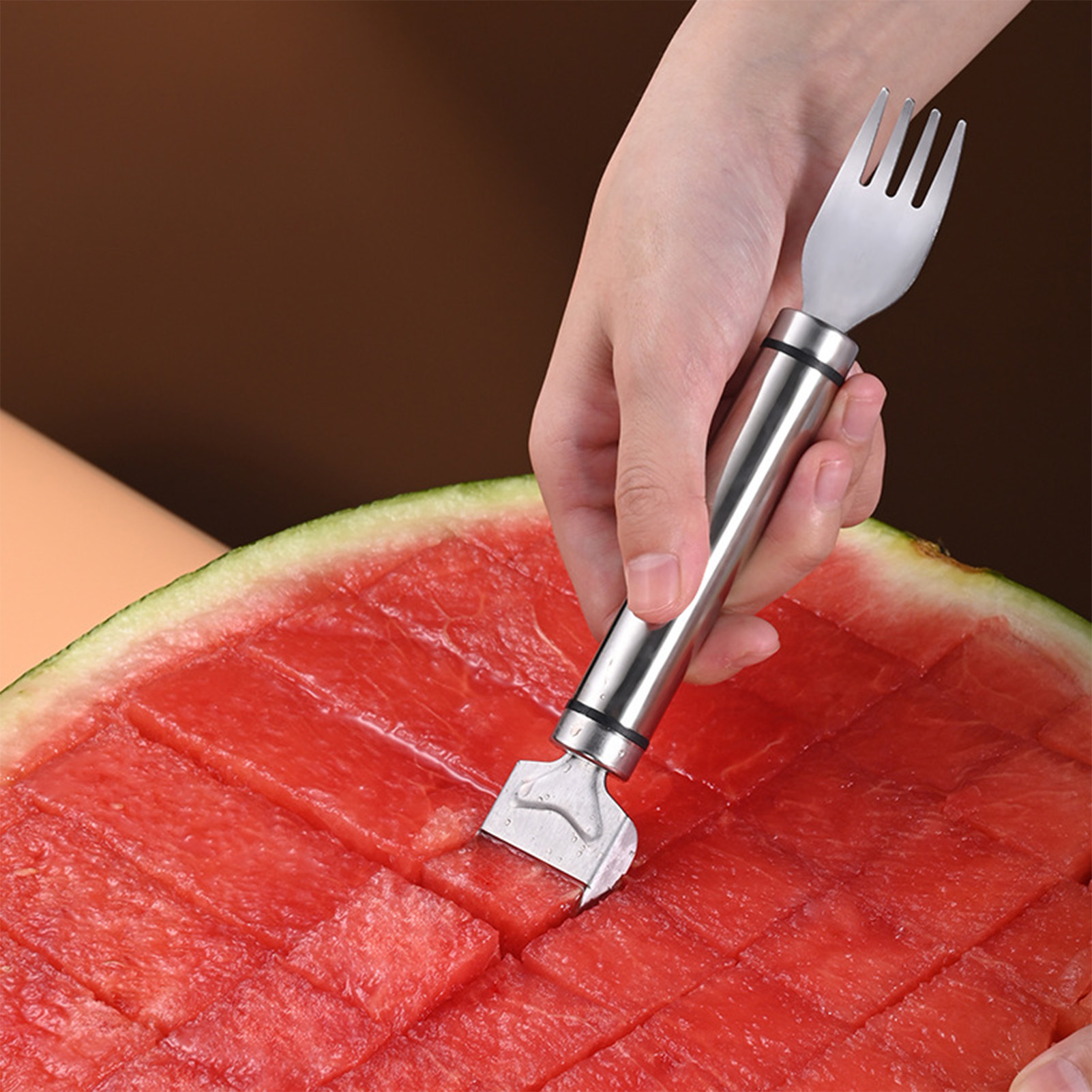 Kitchen Gadgets Cutting Tools - Stainless Steel Watermelon Cutting Tool Functional