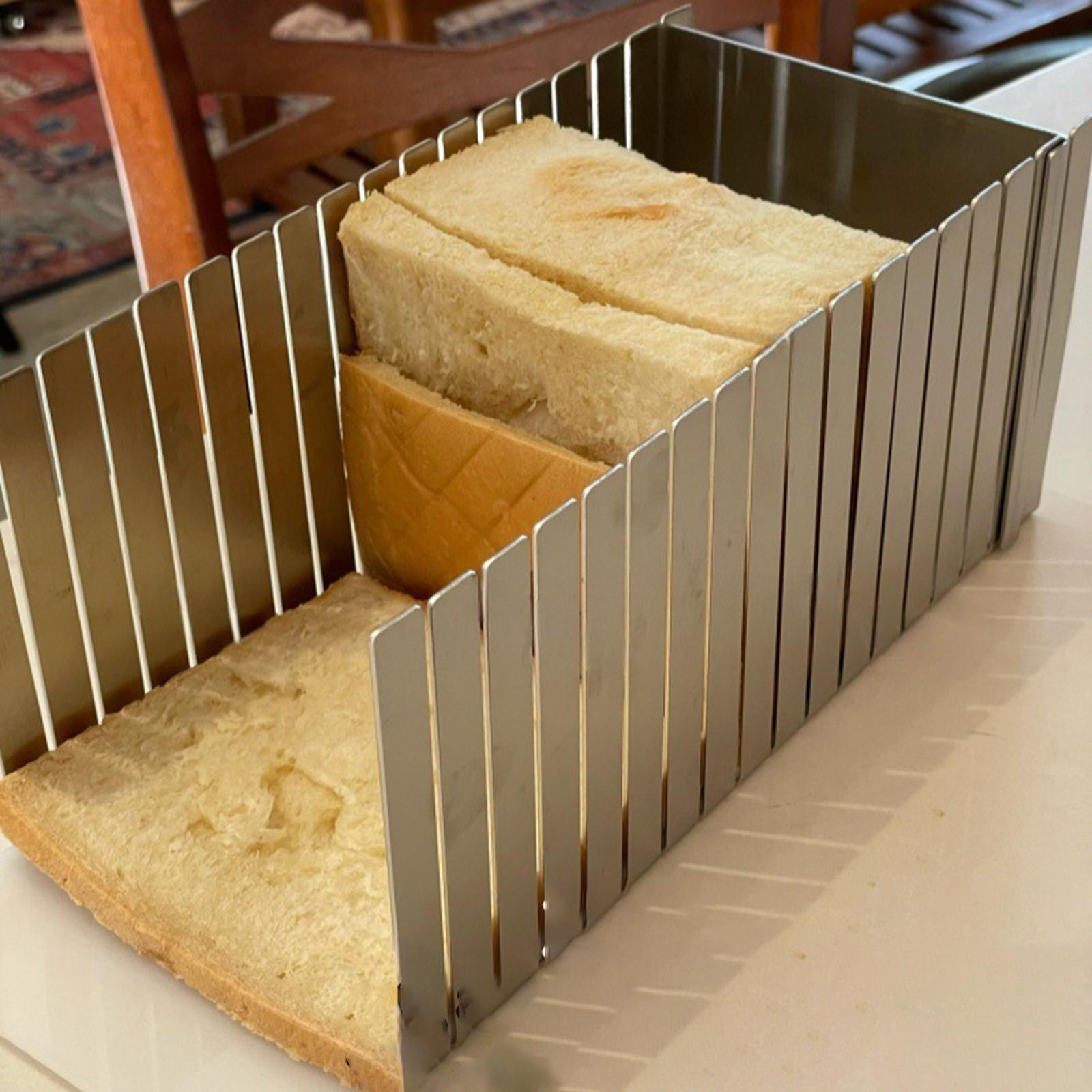 Kitchen Gadgets Cutting Tools - Stainless Steel Bread Slicer Kitchen Gadget