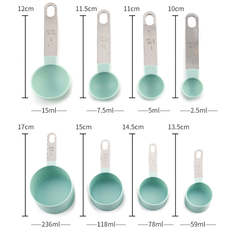 8PCS Measuring Cups Spoons Set - Kitchen Gadgets And Utensils recension och pris