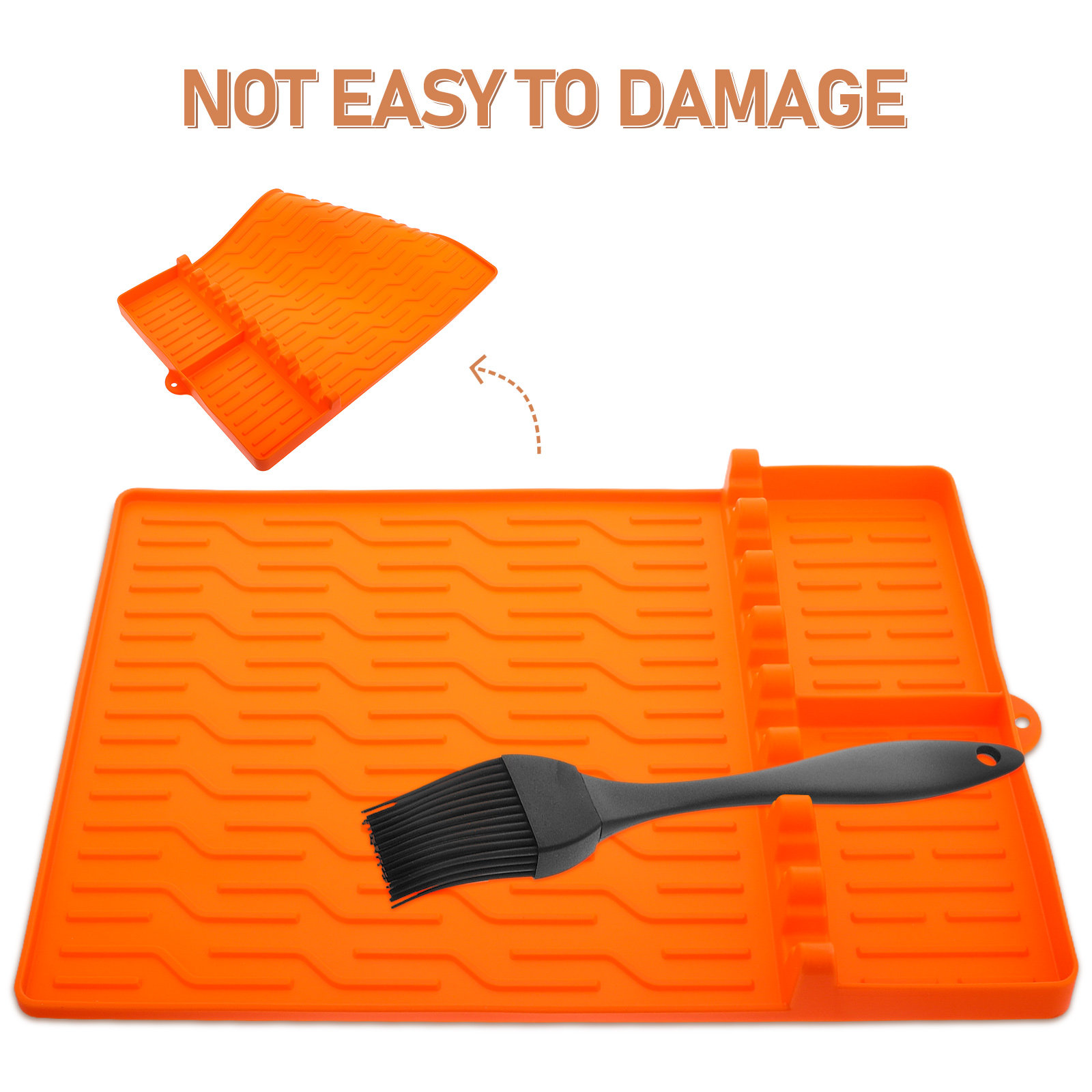 Silicone Cooking Mat Heat Resi - Kitchen Utensil Holder recension och pris