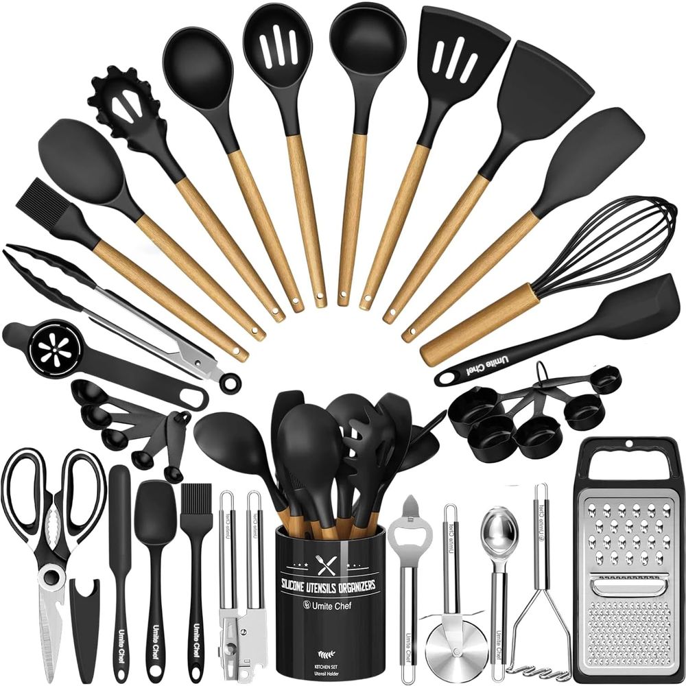 Kitchen Utensils Set - 34PCS S - Kitchen Utensil Holder recension och pris