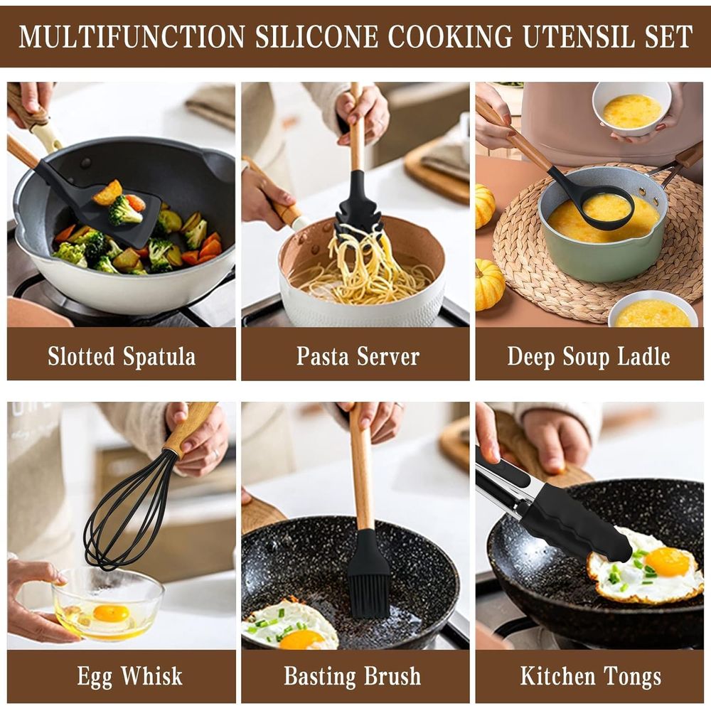 Kitchen Utensils Set - 34PCS S - Kitchen Utensil Holder recension och pris