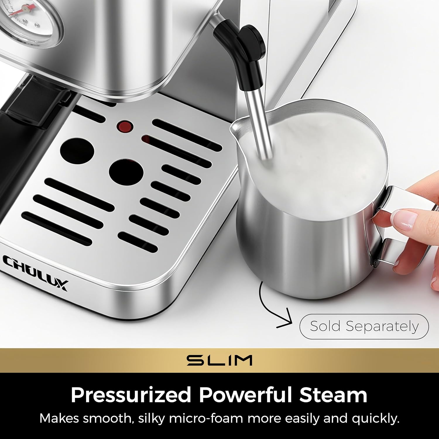 20 Bar Espresso Machine with M - Milk Frother recension och pris