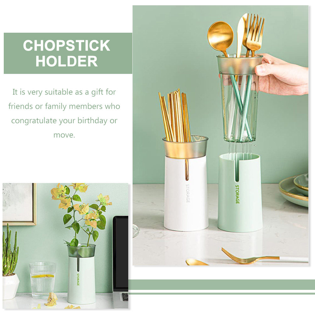 Double-Layer Chopsticks Storag - Kitchen Utensil Holder recension och pris