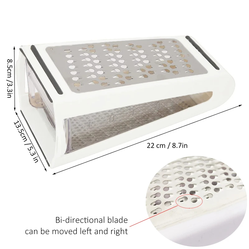 Double-sided Blades Cheese Gra - Cheese Grater Box recension och pris