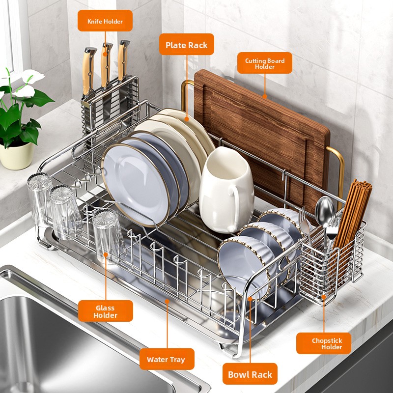 Stainless Steel 304 Kitchen St - Kitchen Utensil Holder recension och pris