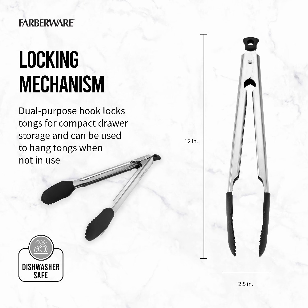 Silicone Tip Locking Food Tong - Kitchen Gadgets And Utensils recension och pris