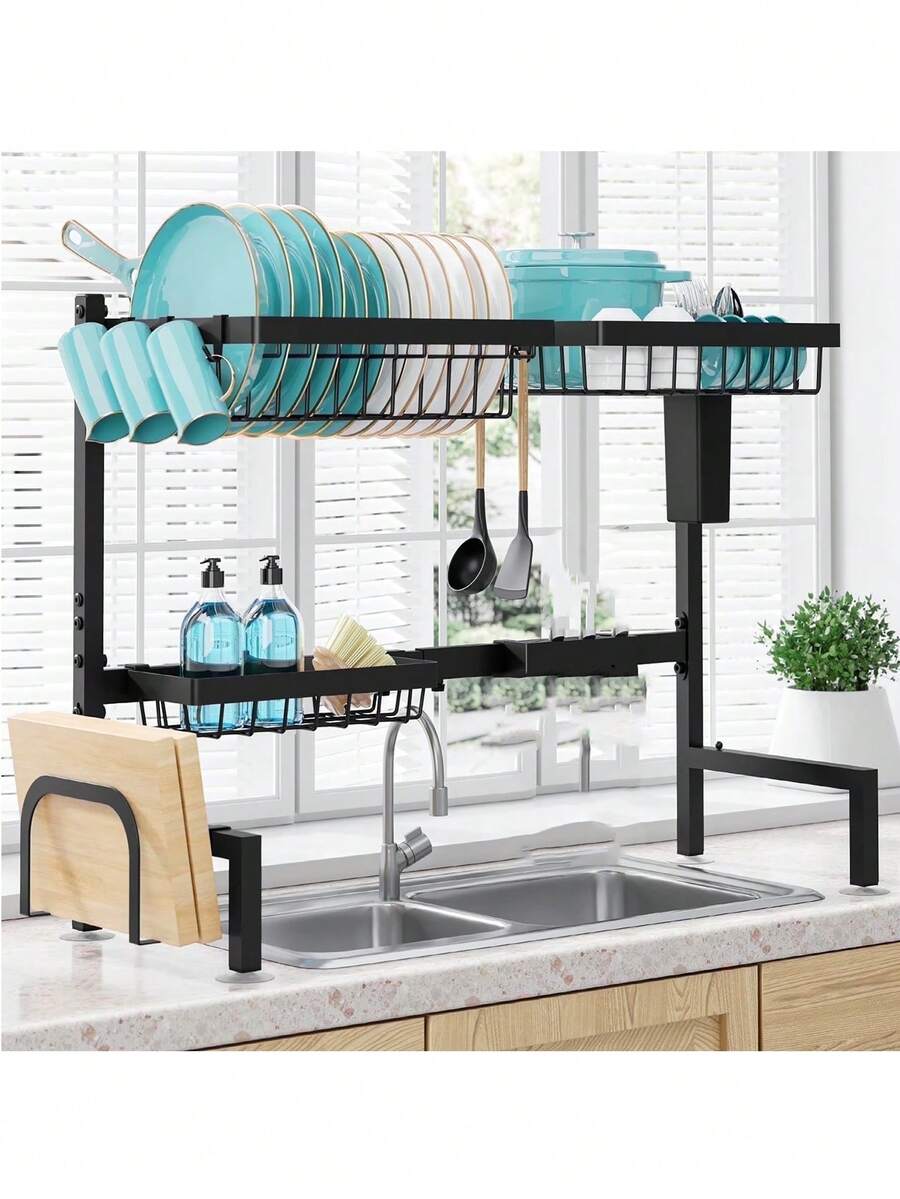 Dish Drying Rack-2-Tier Over-  - Kitchen Utensil Holder recension och pris
