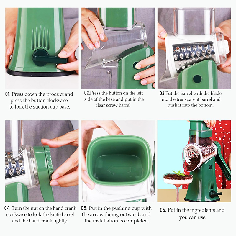 LMETJMA 5 in 1 Rotary Cheese G - Cheese Grater Box recension och pris