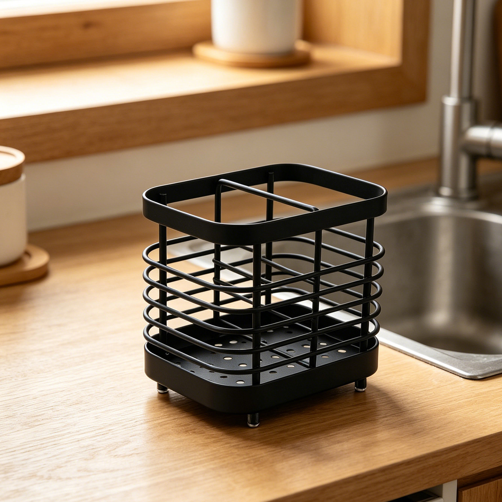 Stainless Steel Utensil Holder - Kitchen Utensil Holder recension och pris