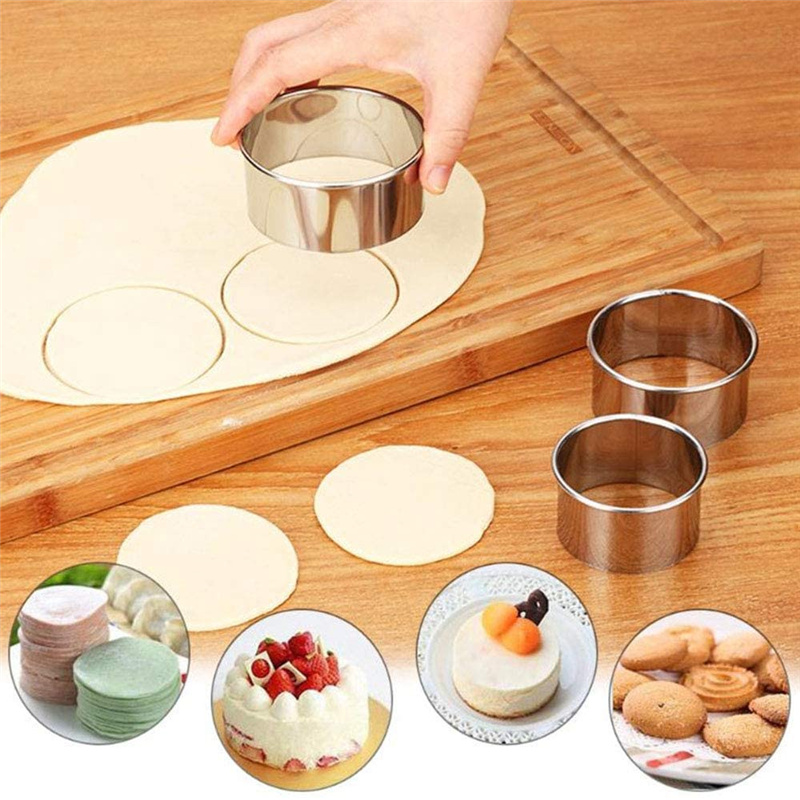 5PCS Round Stainless Steel Bis - Kitchen Gadgets Cutting Tools recension och pris