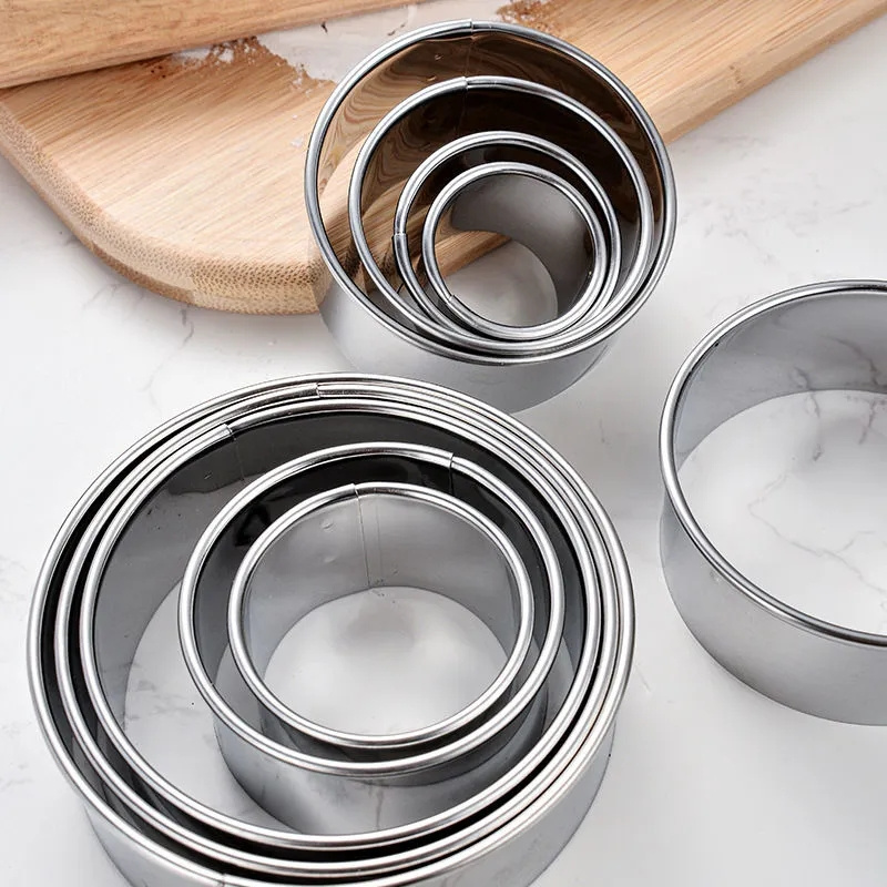 5PCS Round Stainless Steel Bis - Kitchen Gadgets Cutting Tools recension och pris