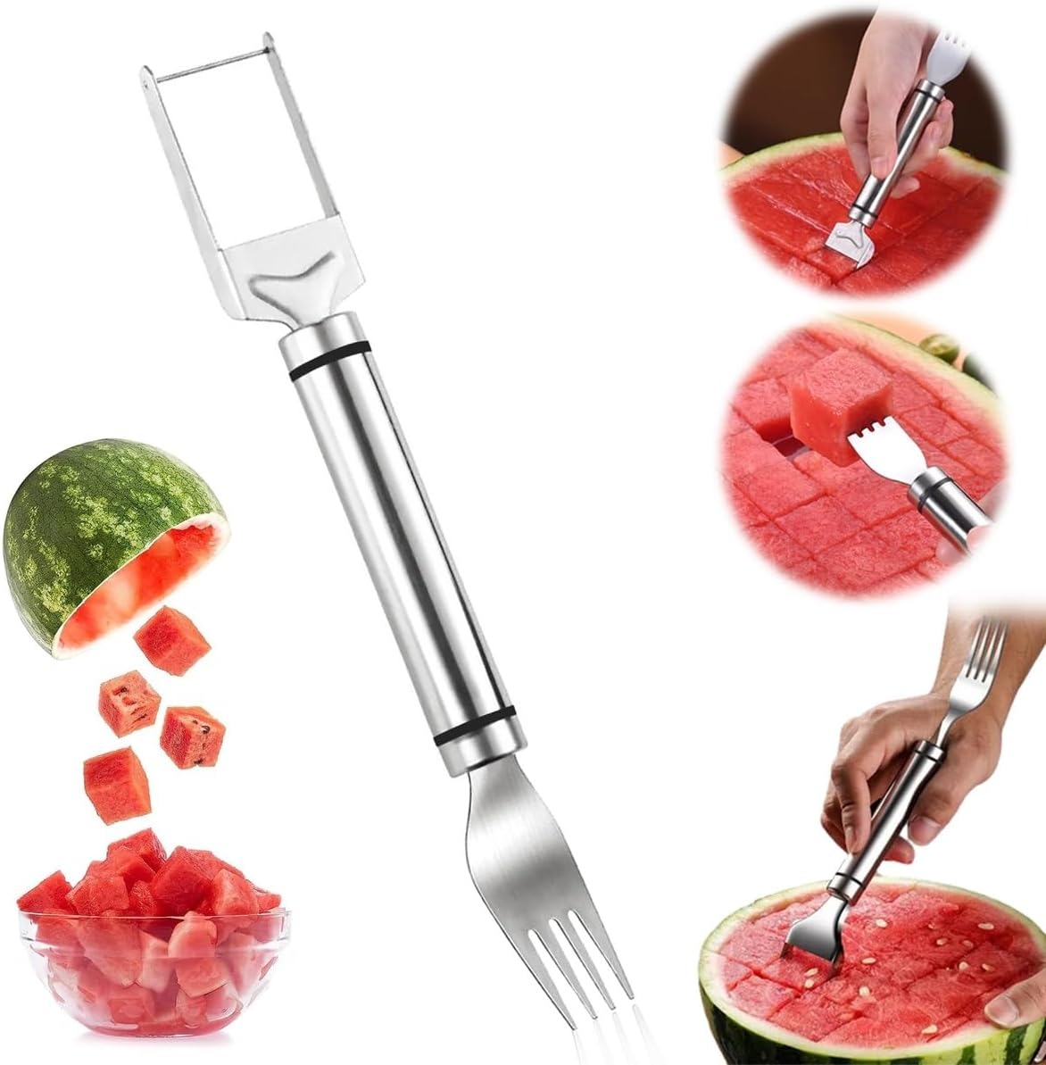 2-In-1 Stainless Steel Fruit C - Kitchen Gadgets Cutting Tools recension och pris