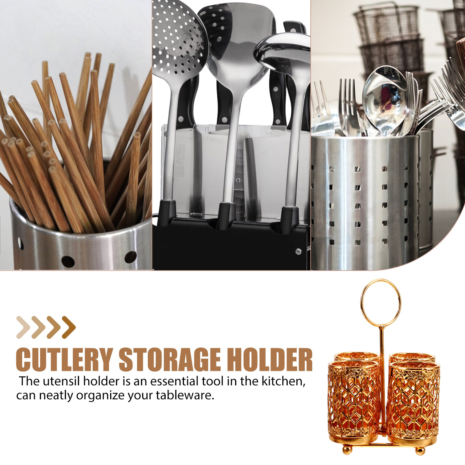 Cutlery Storage Holder Large C - Kitchen Utensil Holder recension och pris