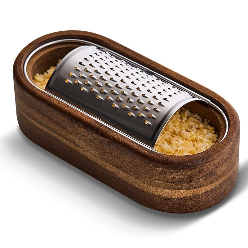 Cheese Grater With Wooden Cont - Cheese Grater Box recension och pris