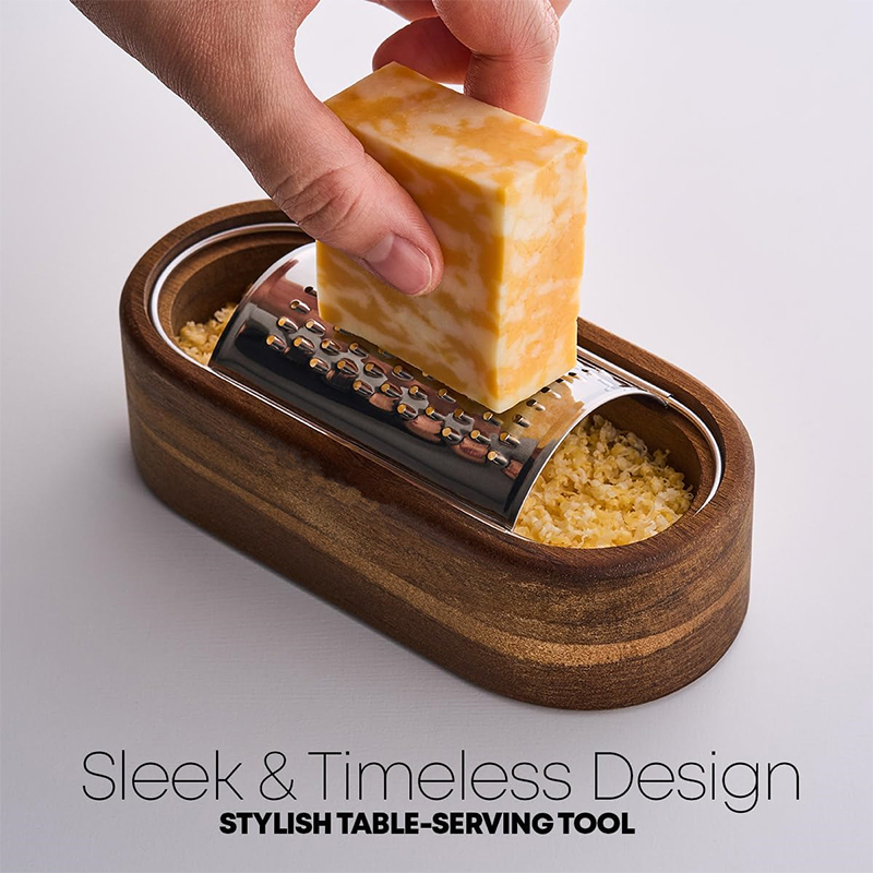 Cheese Grater With Wooden Cont - Cheese Grater Box recension och pris