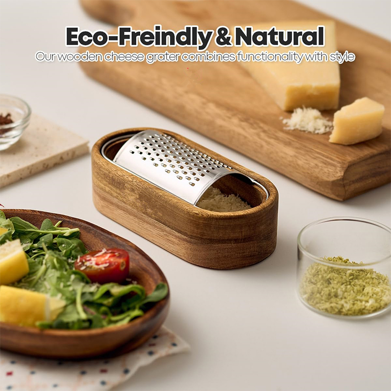 Cheese Grater With Wooden Cont - Cheese Grater Box recension och pris