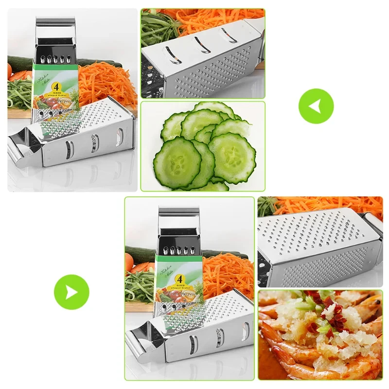 Stainless Steel 4 Sided Blades - Cheese Grater Box recension och pris