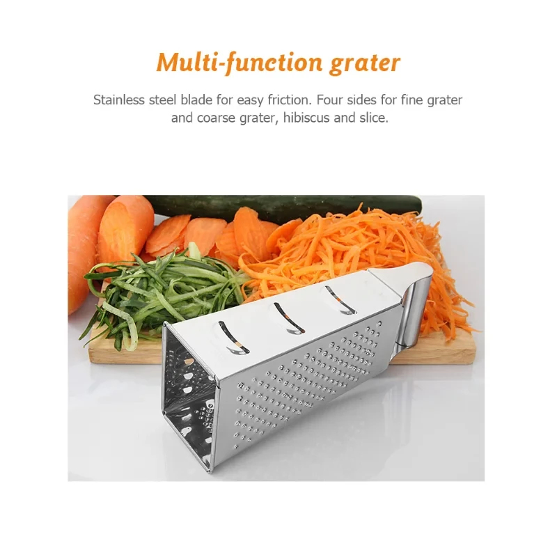Stainless Steel 4 Sided Blades - Cheese Grater Box recension och pris