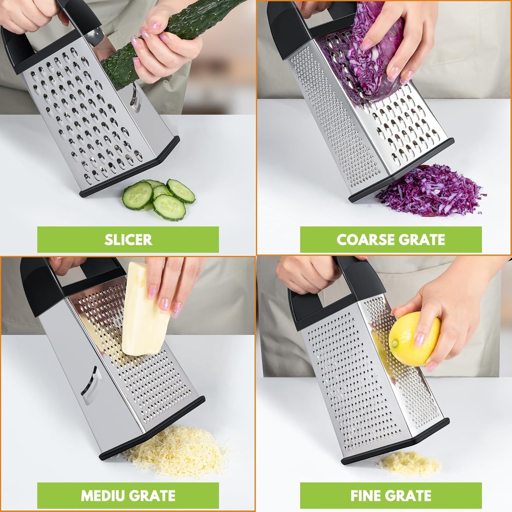 Stainless Steel Cheese Grater  - Kitchen Gadgets For Chefs recension och pris